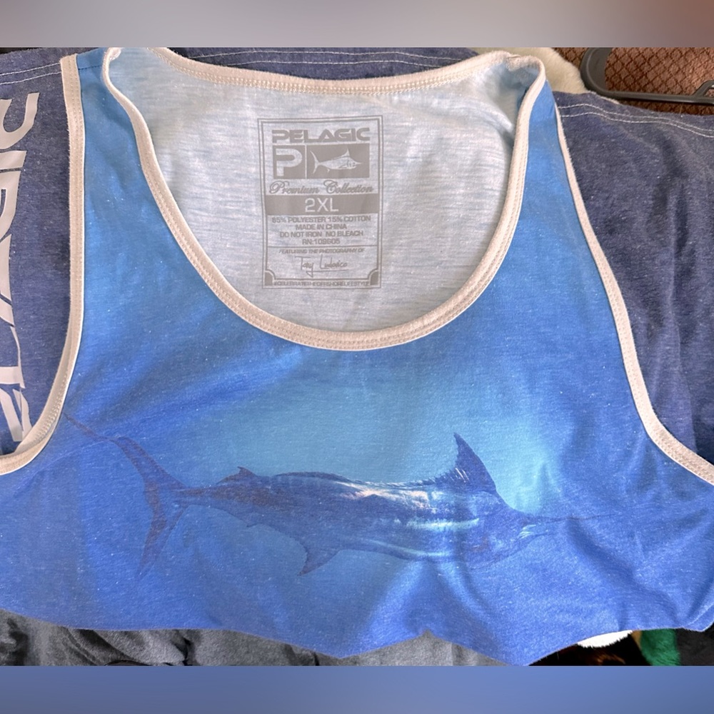 Men's Pelagic Tank Top With Marlin Size XXL